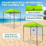 6x4 Instant Pop Up Canopy Tent with 1 Half Wall - Eagle Peak®