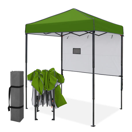 6x4 Instant Pop Up Canopy Tent with 1 Half Wall - Eagle Peak®