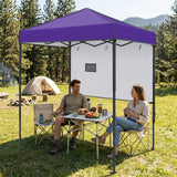 6x4 Instant Pop Up Canopy Tent with 1 Half Wall - Eagle Peak®