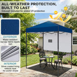 6x4 Instant Pop Up Canopy Tent with 1 Half Wall - Eagle Peak®