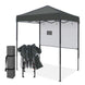 6x4 Instant Pop Up Canopy Tent with 1 Half Wall - Eagle Peak®