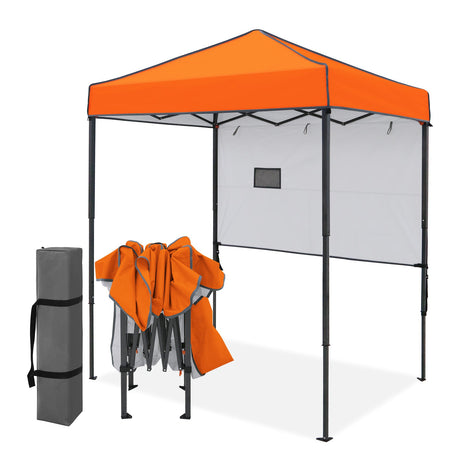 6x4 Instant Pop Up Canopy Tent with 1 Half Wall - Eagle Peak®