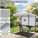 6x4 Instant Pop Up Canopy Tent with 1 Half Wall - Eagle Peak®