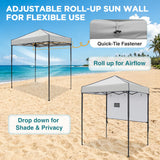 6x4 Instant Pop Up Canopy Tent with 1 Half Wall - Eagle Peak®