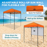 6x4 Instant Pop Up Canopy Tent with 1 Half Wall - Eagle Peak®