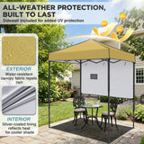 6x4 Instant Pop Up Canopy Tent with 1 Half Wall - Eagle Peak®
