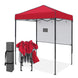 6x4 Instant Pop Up Canopy Tent with 1 Half Wall - Eagle Peak®