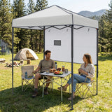 6x4 Instant Pop Up Canopy Tent with 1 Half Wall - Eagle Peak®