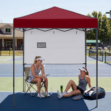6x4 Instant Pop Up Canopy Tent with 1 Half Wall - Eagle Peak®