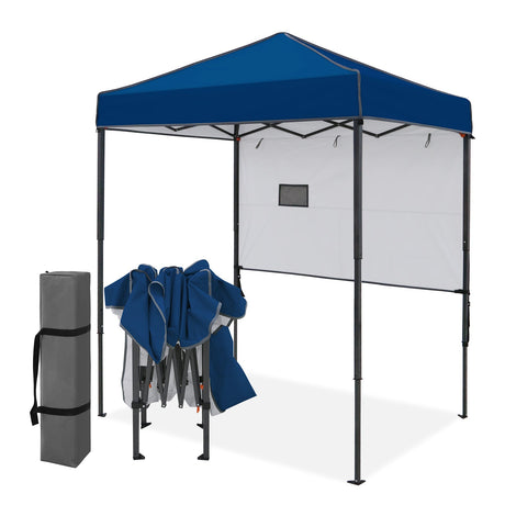 6x4 Instant Pop Up Canopy Tent with 1 Half Wall - Eagle Peak®