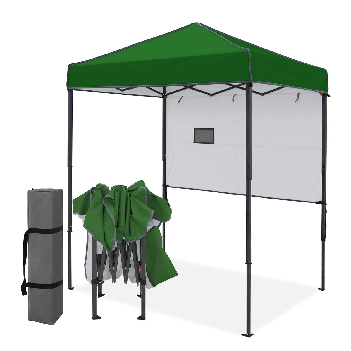 6x4 Instant Pop Up Canopy Tent with 1 Half Wall - Eagle Peak®
