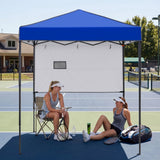 6x4 Instant Pop Up Canopy Tent with 1 Half Wall - Eagle Peak®