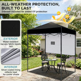 6x4 Instant Pop Up Canopy Tent with 1 Half Wall - Eagle Peak®