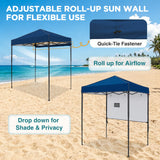 6x4 Instant Pop Up Canopy Tent with 1 Half Wall - Eagle Peak®