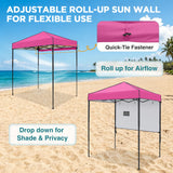 6x4 Instant Pop Up Canopy Tent with 1 Half Wall - Eagle Peak®