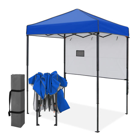 6x4 Instant Pop Up Canopy Tent with 1 Half Wall - Eagle Peak®