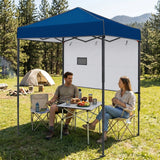 6x4 Instant Pop Up Canopy Tent with 1 Half Wall - Eagle Peak®