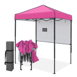 6x4 Instant Pop Up Canopy Tent with 1 Half Wall - Eagle Peak®
