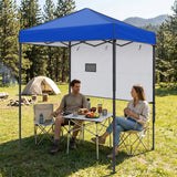 6x4 Instant Pop Up Canopy Tent with 1 Half Wall - Eagle Peak®
