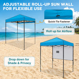 6x4 Instant Pop Up Canopy Tent with 1 Half Wall - Eagle Peak®