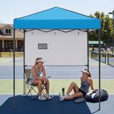 6x4 Instant Pop Up Canopy Tent with 1 Half Wall - Eagle Peak®