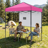 6x4 Instant Pop Up Canopy Tent with 1 Half Wall - Eagle Peak®