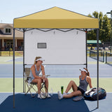 6x4 Instant Pop Up Canopy Tent with 1 Half Wall - Eagle Peak®