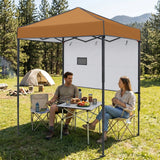 6x4 Instant Pop Up Canopy Tent with 1 Half Wall - Eagle Peak®