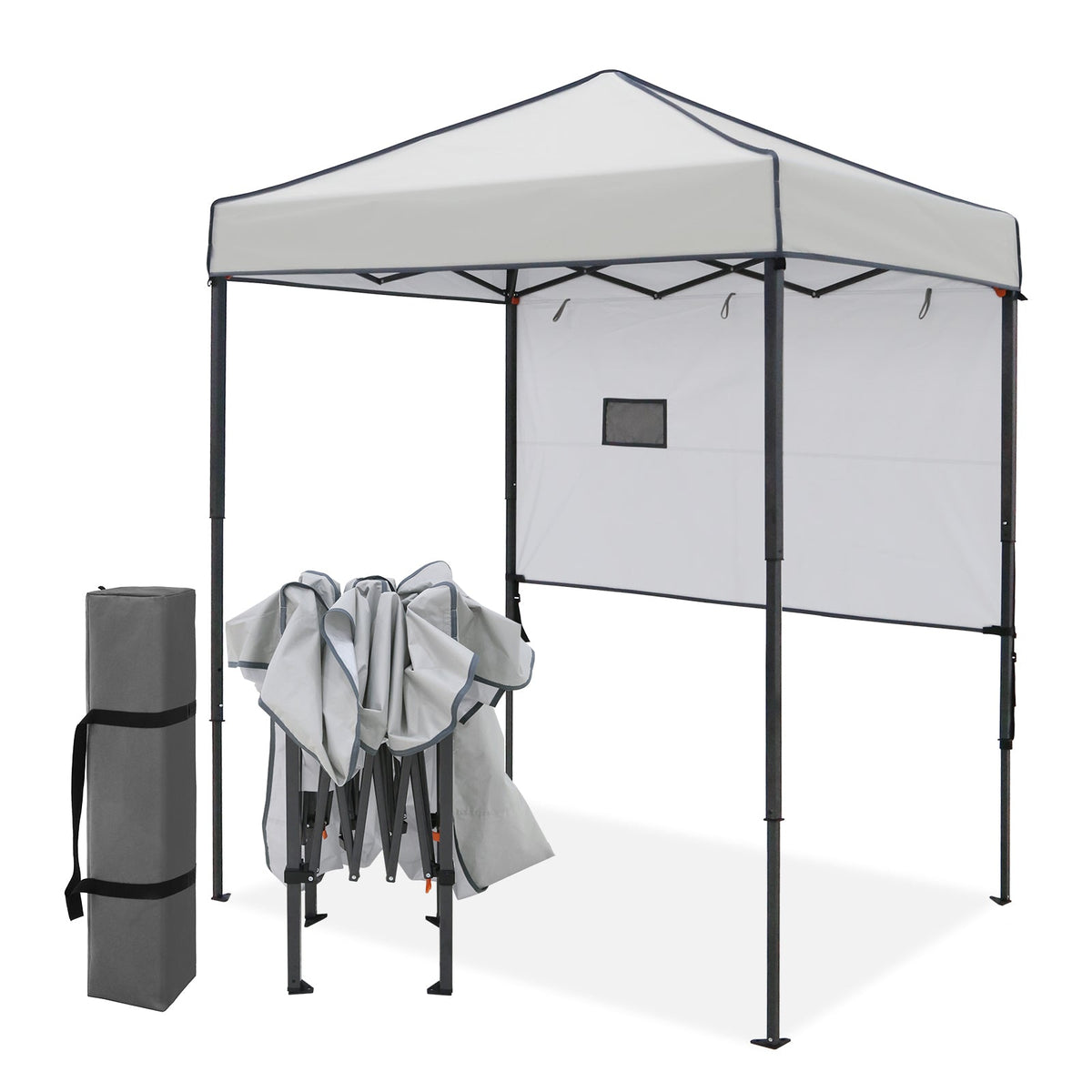 6x4 Instant Pop Up Canopy Tent with 1 Half Wall - Eagle Peak®