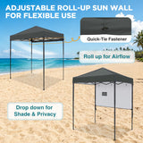 6x4 Instant Pop Up Canopy Tent with 1 Half Wall - Eagle Peak®