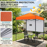 6x4 Instant Pop Up Canopy Tent with 1 Half Wall - Eagle Peak®