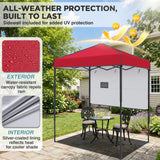 6x4 Instant Pop Up Canopy Tent with 1 Half Wall - Eagle Peak®
