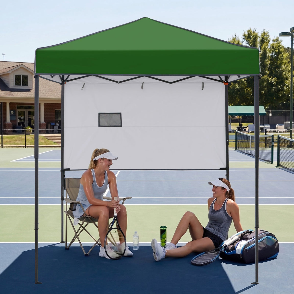 6x4 Instant Pop Up Canopy Tent with 1 Half Wall - Eagle Peak®