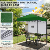6x4 Instant Pop Up Canopy Tent with 1 Half Wall - Eagle Peak®