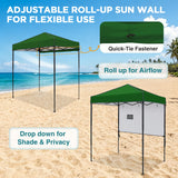 6x4 Instant Pop Up Canopy Tent with 1 Half Wall - Eagle Peak®