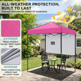 6x4 Instant Pop Up Canopy Tent with 1 Half Wall - Eagle Peak®