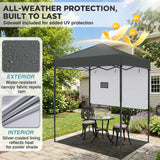 6x4 Instant Pop Up Canopy Tent with 1 Half Wall - Eagle Peak®