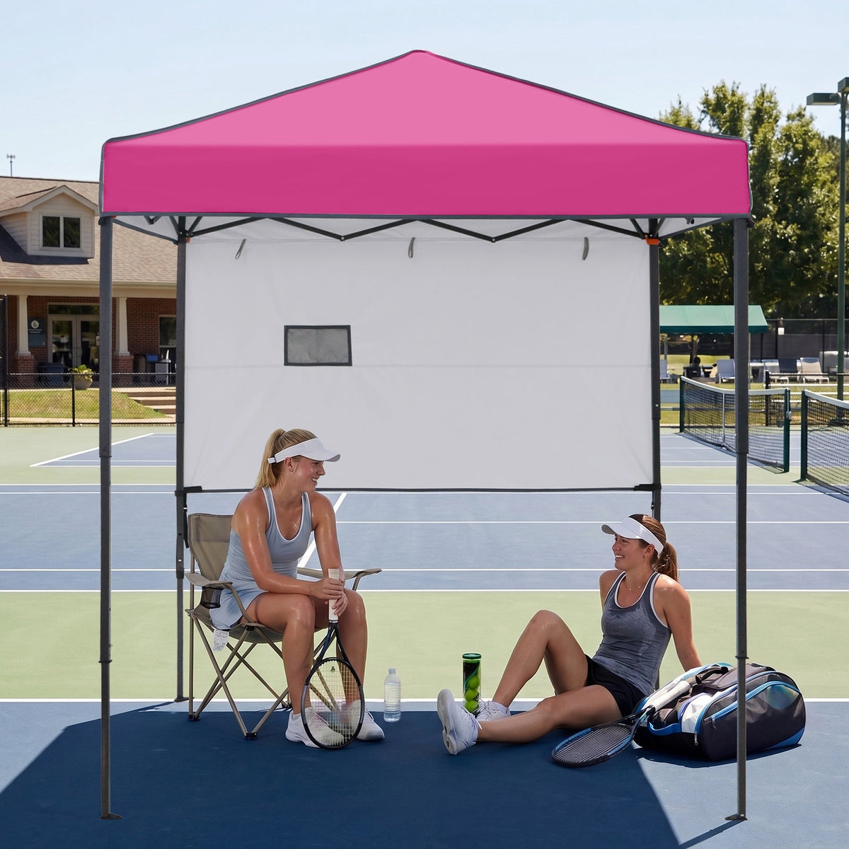 6x4 Instant Pop Up Canopy Tent with 1 Half Wall - Eagle Peak®