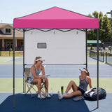 6x4 Instant Pop Up Canopy Tent with 1 Half Wall - Eagle Peak®