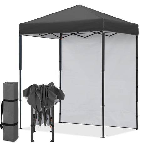 6x4 Instant Pop Up Canopy Tent with 1 Side Wall Panel - Eagle Peak®