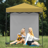 6x4 Instant Pop Up Canopy Tent with 1 Side Wall Panel - Eagle Peak Custom Canopy Tent