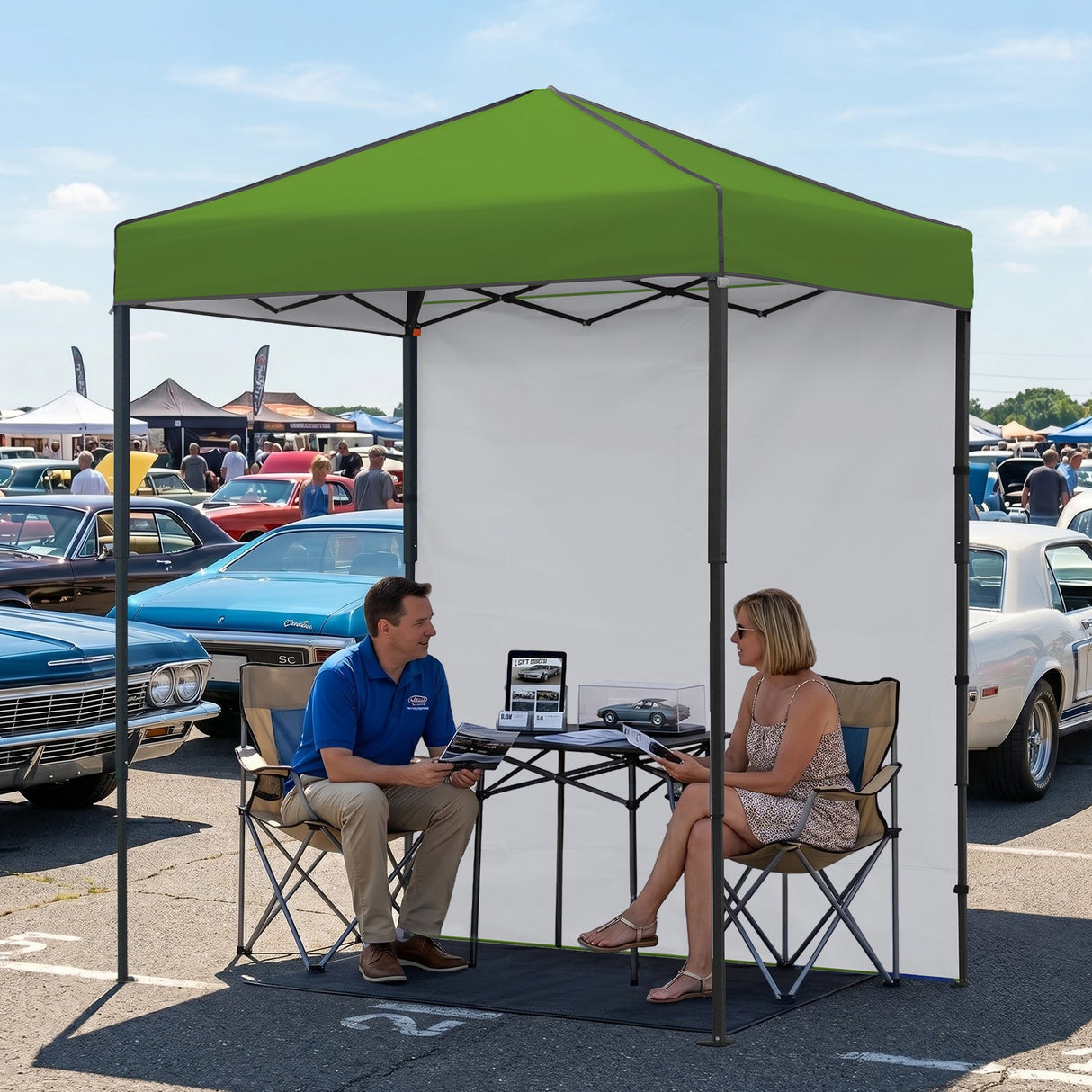 6x4 Instant Pop Up Canopy Tent with 1 Side Wall Panel - Eagle Peak®