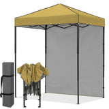 6x4 Instant Pop Up Canopy Tent with 1 Side Wall Panel - Eagle Peak