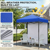 6x4 Instant Pop Up Canopy Tent with 1 Side Wall Panel - Eagle Peak®