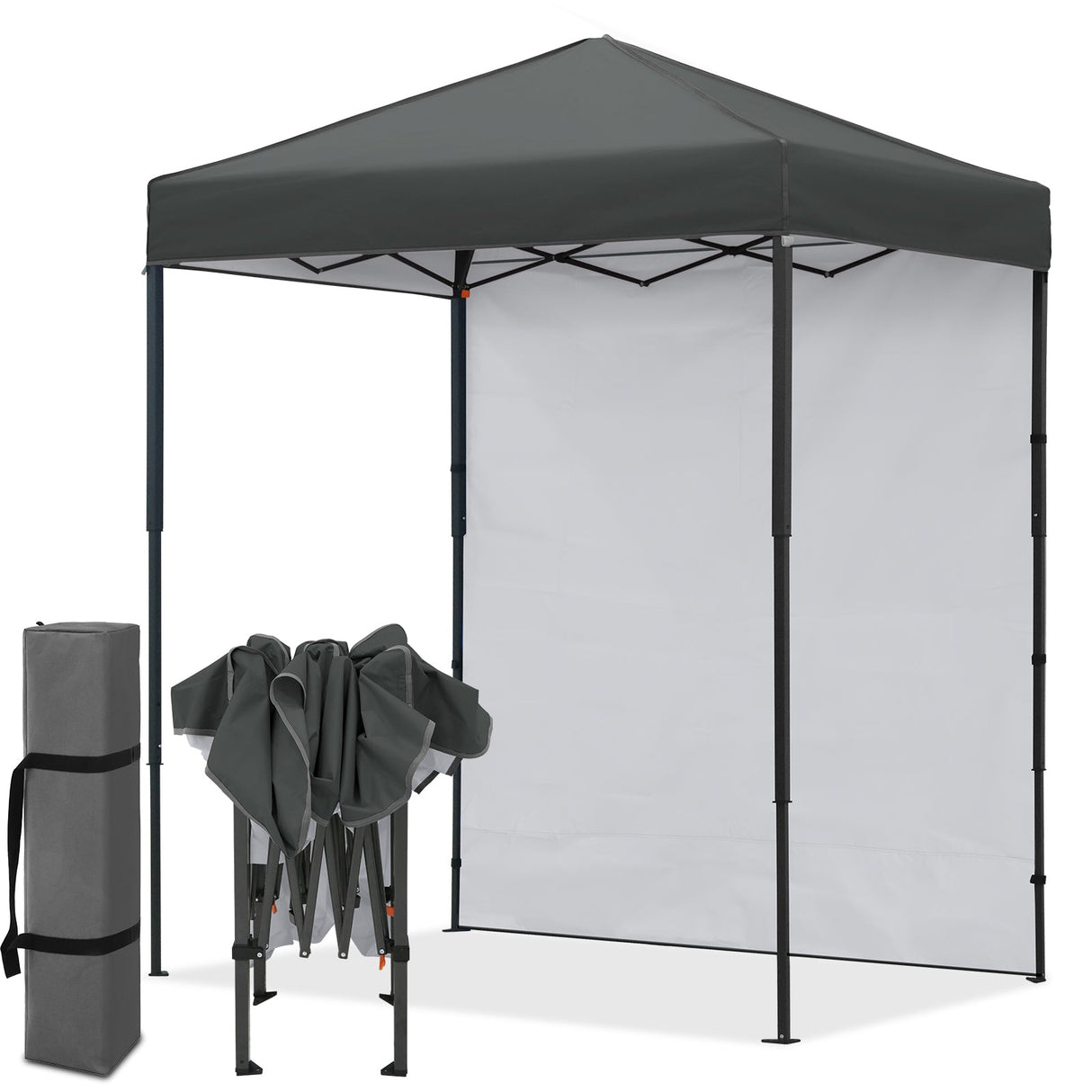 6x4 Instant Pop Up Canopy Tent with 1 Side Wall Panel - Eagle Peak®