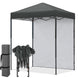 6x4 Instant Pop Up Canopy Tent with 1 Side Wall Panel - Eagle Peak®