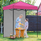 6x4 Instant Pop Up Canopy Tent with 1 Side Wall Panel - Eagle Peak