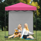6x4 Instant Pop Up Canopy Tent with 1 Side Wall Panel - Eagle Peak
