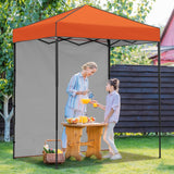 6x4 Instant Pop Up Canopy Tent with 1 Side Wall Panel - Eagle Peak Custom Canopy Tent