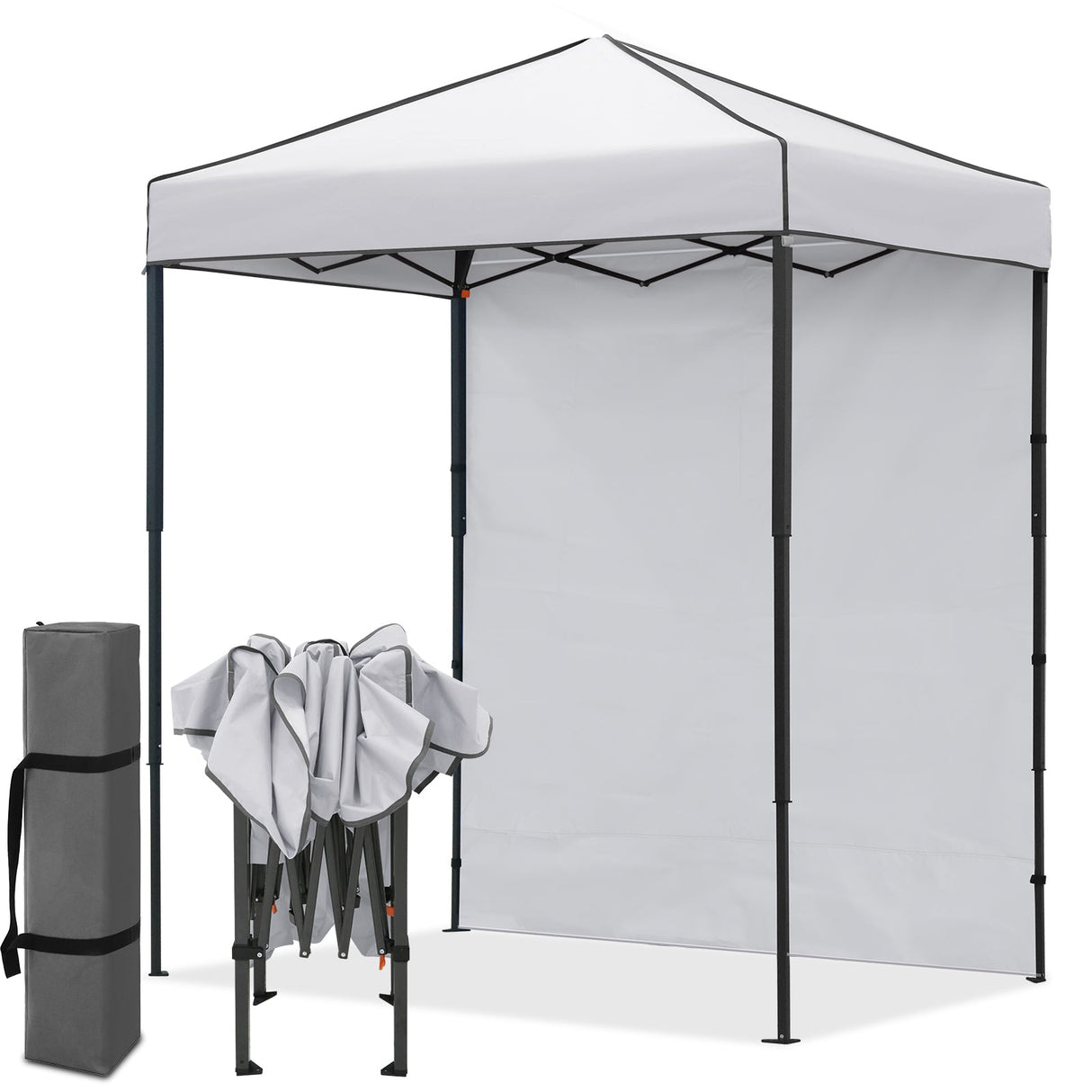 6x4 Instant Pop Up Canopy Tent with 1 Side Wall Panel - Eagle Peak®
